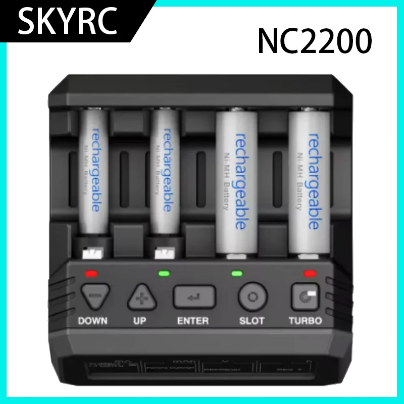 Фото Полет будущего SKYRC NC2200 Никель-MH/Никель-Хромированное зарядное устройство AA/AAA Четырехканальный Bluetooth-управление через мобильное приложение №1