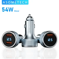 54w quick charge 3 0 pd usb car charger for iphone 11 pro xiaomi 9 huawei fcp afc fast charging qc3 0 pd usb c car phone charger