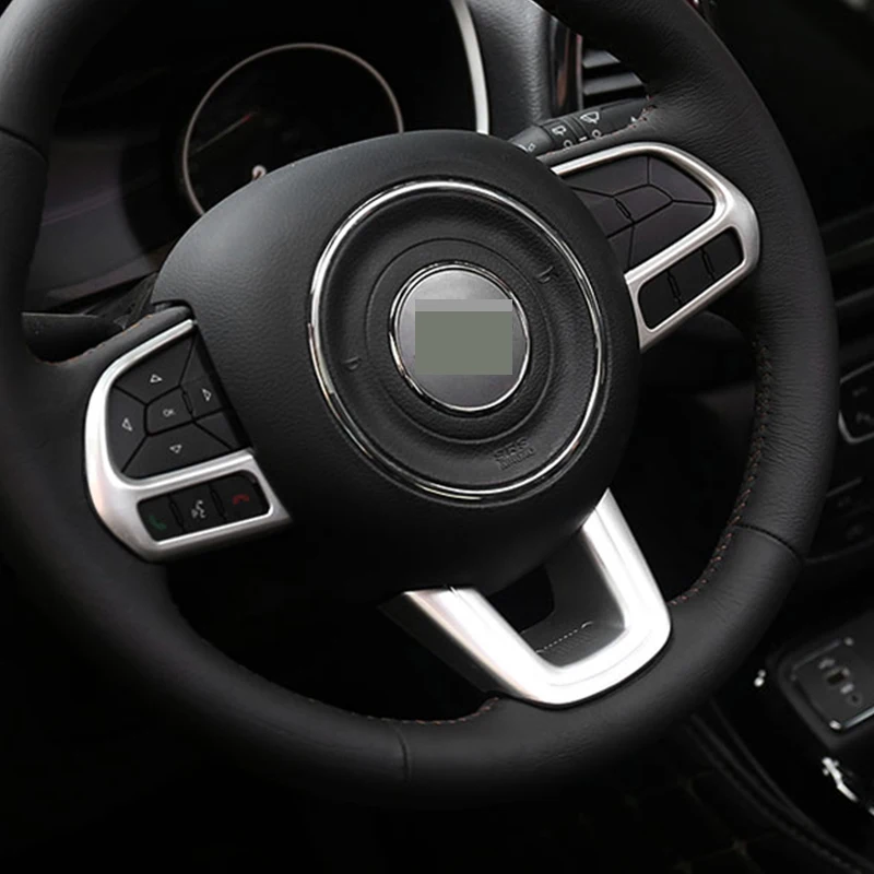 

Защитная накладка на руль для Jeep Compass 2017-2020 из углеродного волокна