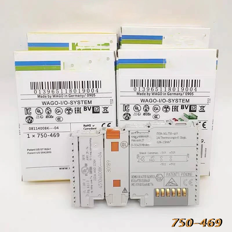 

For WWAGO 2-Channel Thermocouple Analogue Input Module 750-469