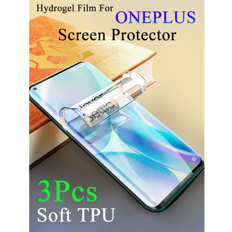 

8T Full Cover Soft Hydrogel Film For OnePlus 9 R 8 7T Pro HD Screen Protector One Plus 6 T 5T 3T Ultra-Thin Invisible Protective