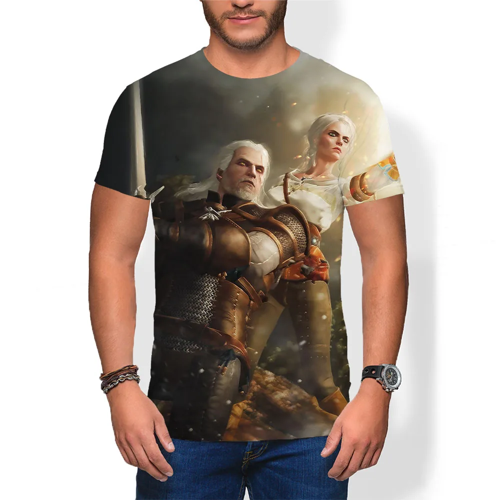 

Garment Clothing Wild Hunt Men's clothing T-shirt Casual Women Tshirt Print Girl Kids T shirt Tops Harajuku Boys Sweatshirts Tee