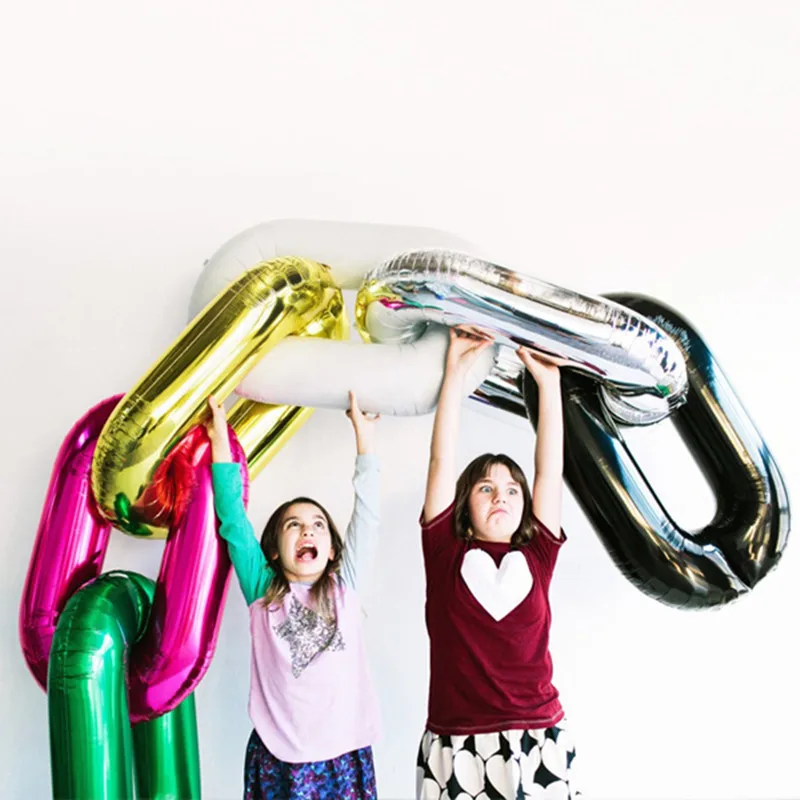Цепочка Из Фольгированных Воздушных Шаров В Стиле Ретро 16 Дюймов гигант Упаковка