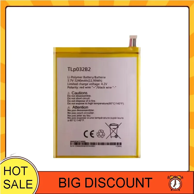 Аккумулятор для планшета 3240 мАч Alcatel One Touch POP 7 Pixi 8 P310A TLp032B2 TLp032BD