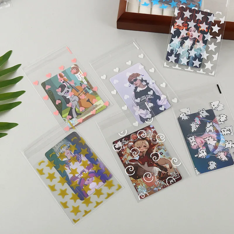 50 шт. прозрачная сумка для хранения конфет и десертов со звездами милый маленький