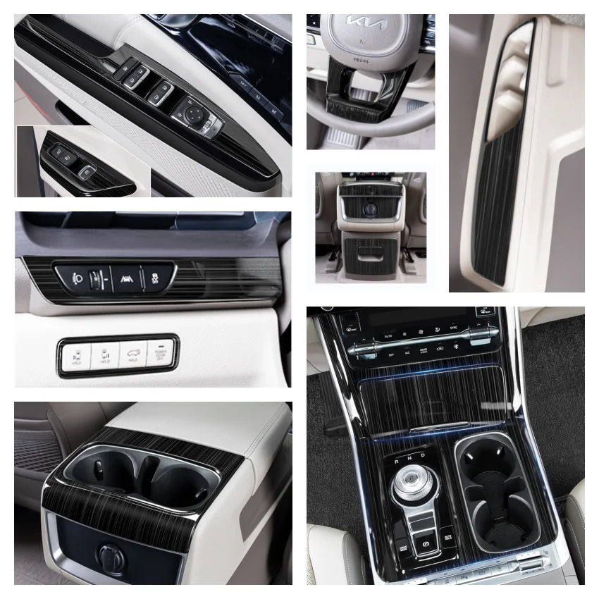 

Аксессуары для KIA Carnival KA4 2021 2022, крышка коробки передач LHD, крышка рамы переключения передач, декоративный держатель для чашки с водой