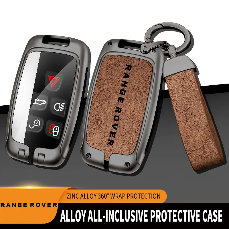 

Alloy Car Remote Key Case Cover Shell For Land Rover RANGE ROVER Remote Control Protector For Land Rover KeyChain Accessories