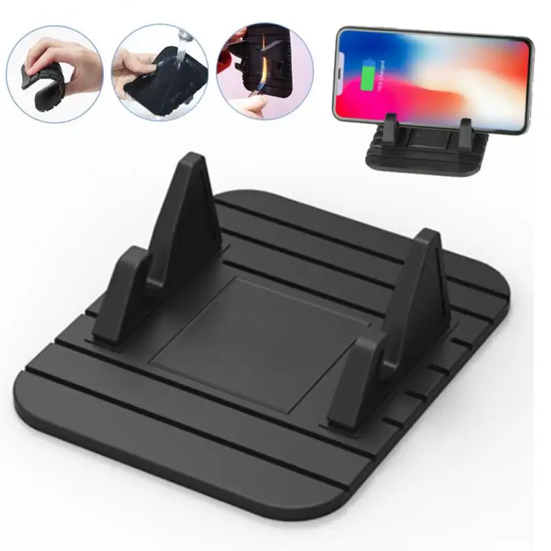 

Universal Car Bracket Silicone Mobile Phone Bracket Mobile Phone Car Bracket Flat Silicone Lazy Bracket Mini Car Bracket
