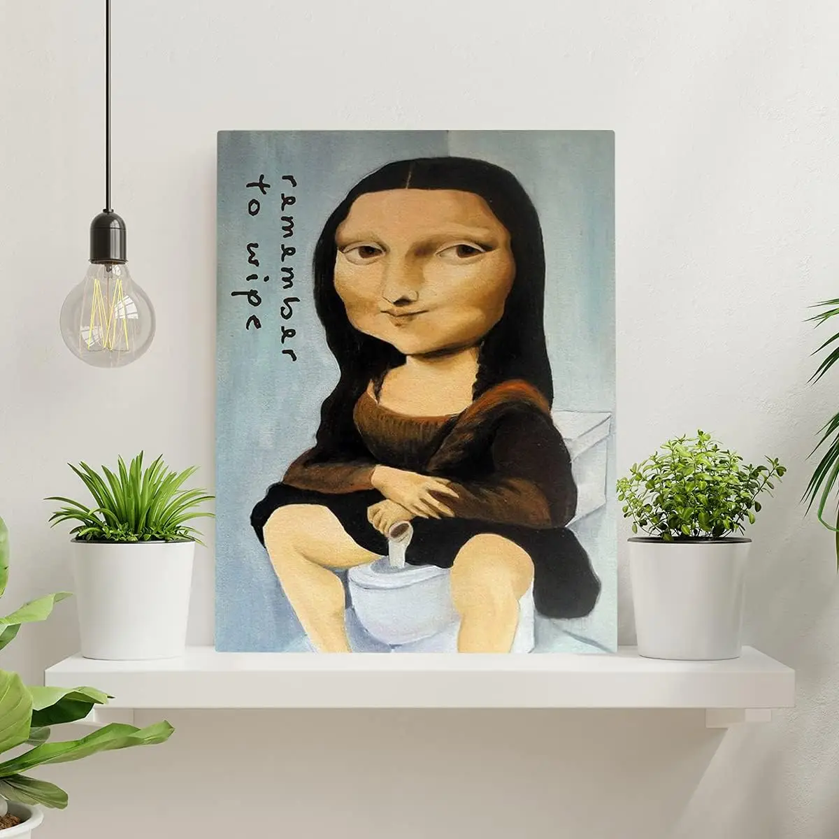 Broom Cnvs Wll rt Frmed Funny Remember to Wpe Плакат для спальни Sgns Prnt Pntng Pcture Modern Home Decorton 12x15