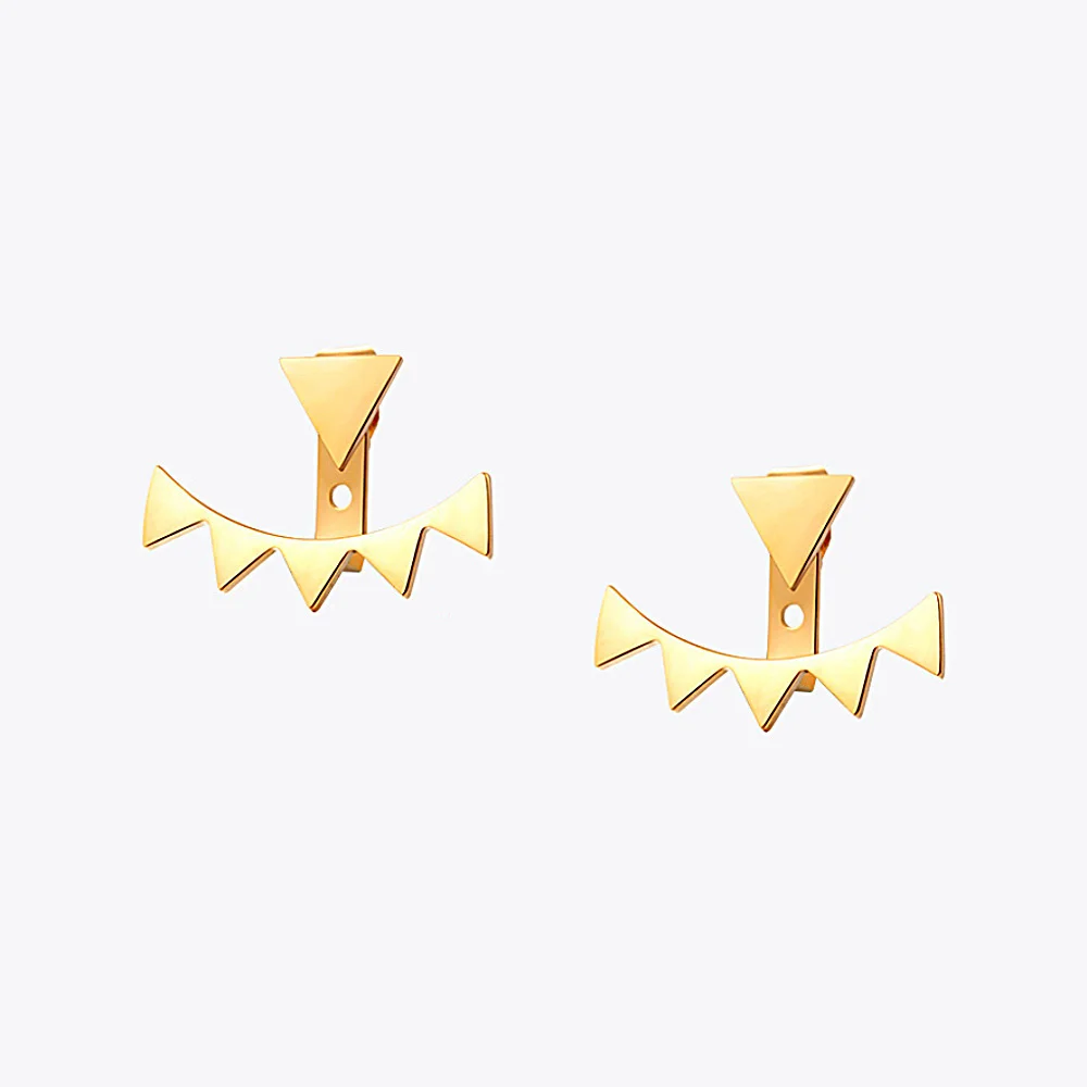 

Enfashion Geometric Triangle Earrings Stainless Steel Stud Earring Gold Color Star Earring For Women Wholesale Fashion Jewelry