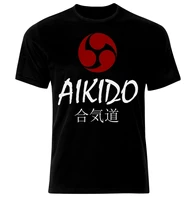 aikido kanji samurai martial arts mma premium casual t shirt cotton short sleeve o neck mens t shirt new s 3xl