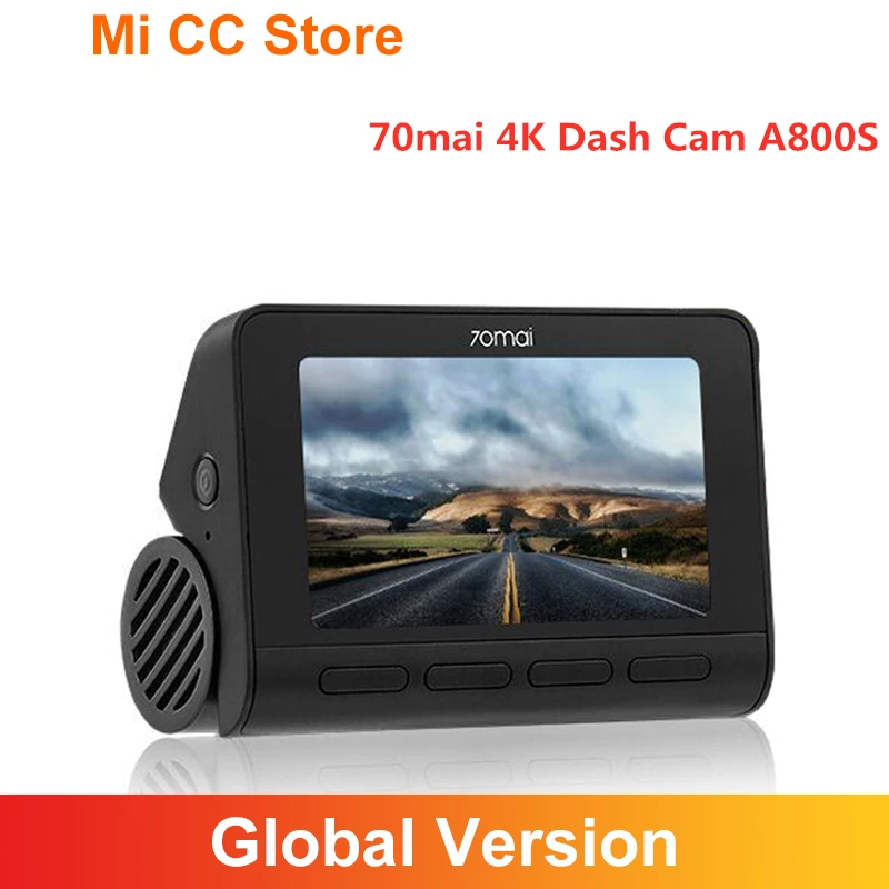 Видеорегистратор 70mai A800S 4K GPS двойное виденье ADAS UHD SONY IMX415 140FOV 24-часовой