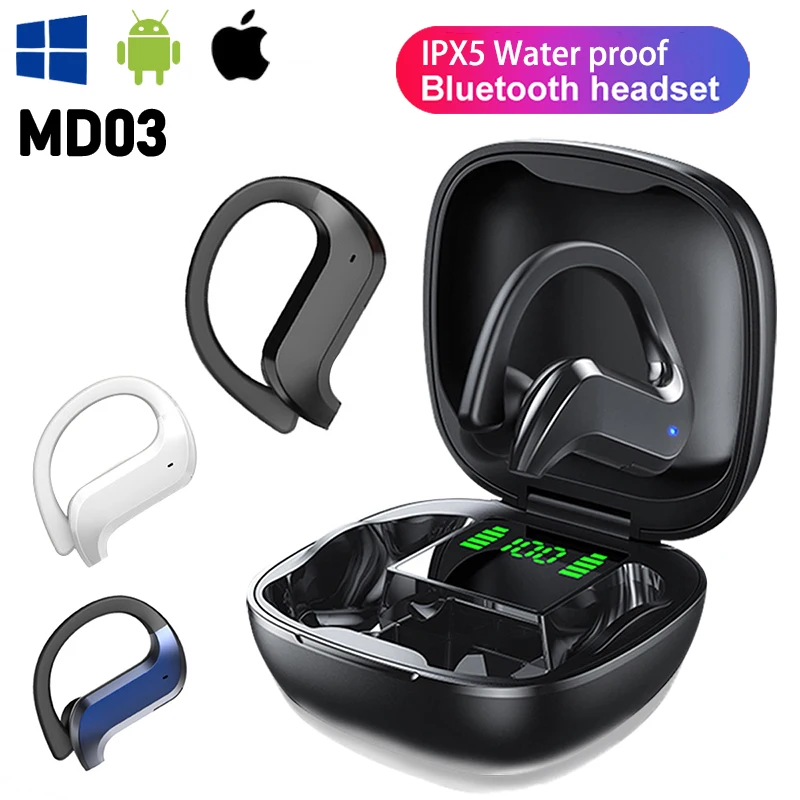 

Беспроводные наушники MD03 TWS, игровые Bluetooth наушники с объемным звуком, влагозащита IPX5, работает на всех смартфонах