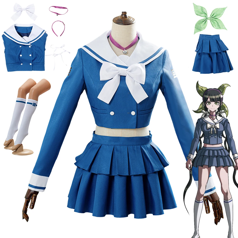 Tenko Chabashira Косплей Danganronpa V3 Killing Harmony Фантазия Костюм Взрослых Женщин Юбка Униформа
