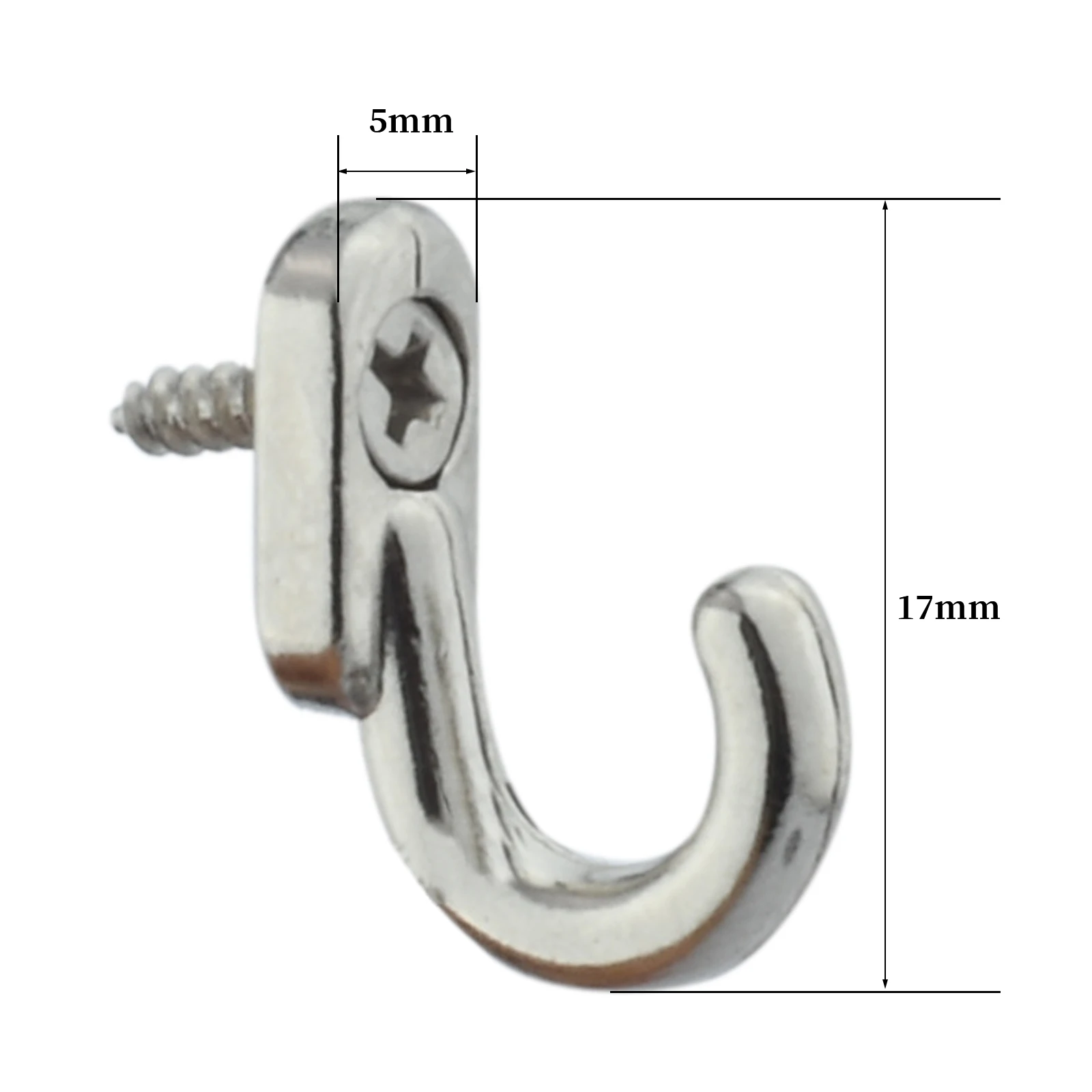 

20 шт., винтажные крючки из цинкового сплава, 17 мм, черный/серебристый/золотой/античная бронза