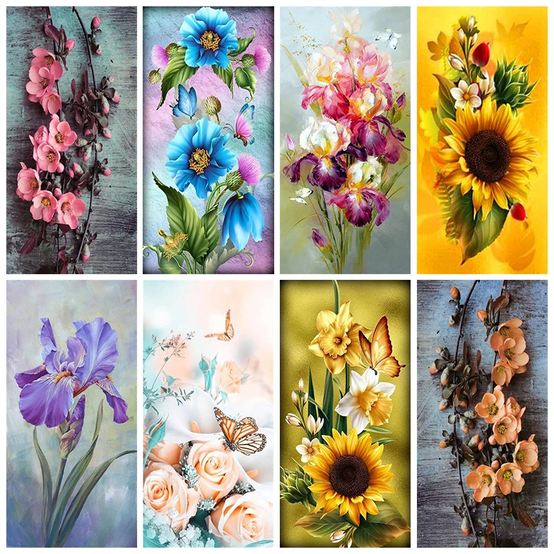 

5D алмазная живопись, цветы, Мак, Набор для вышивки крестиком, алмазная вышивка, цветы Цветы Стразы мозаика розы, домашний декор, подарок