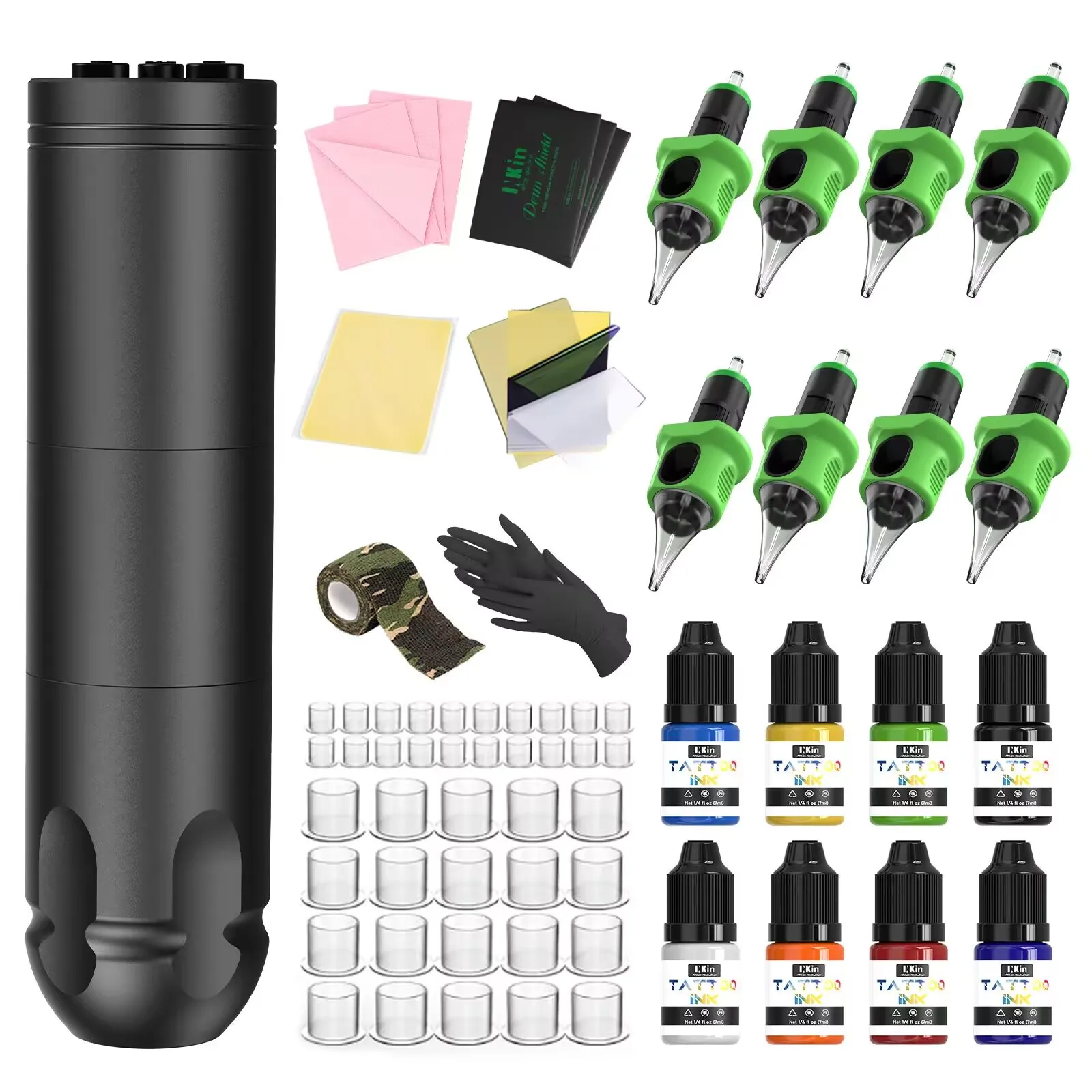 Беспроводная тату-машинка INKIN ручка набор для татуировки с силиконовым