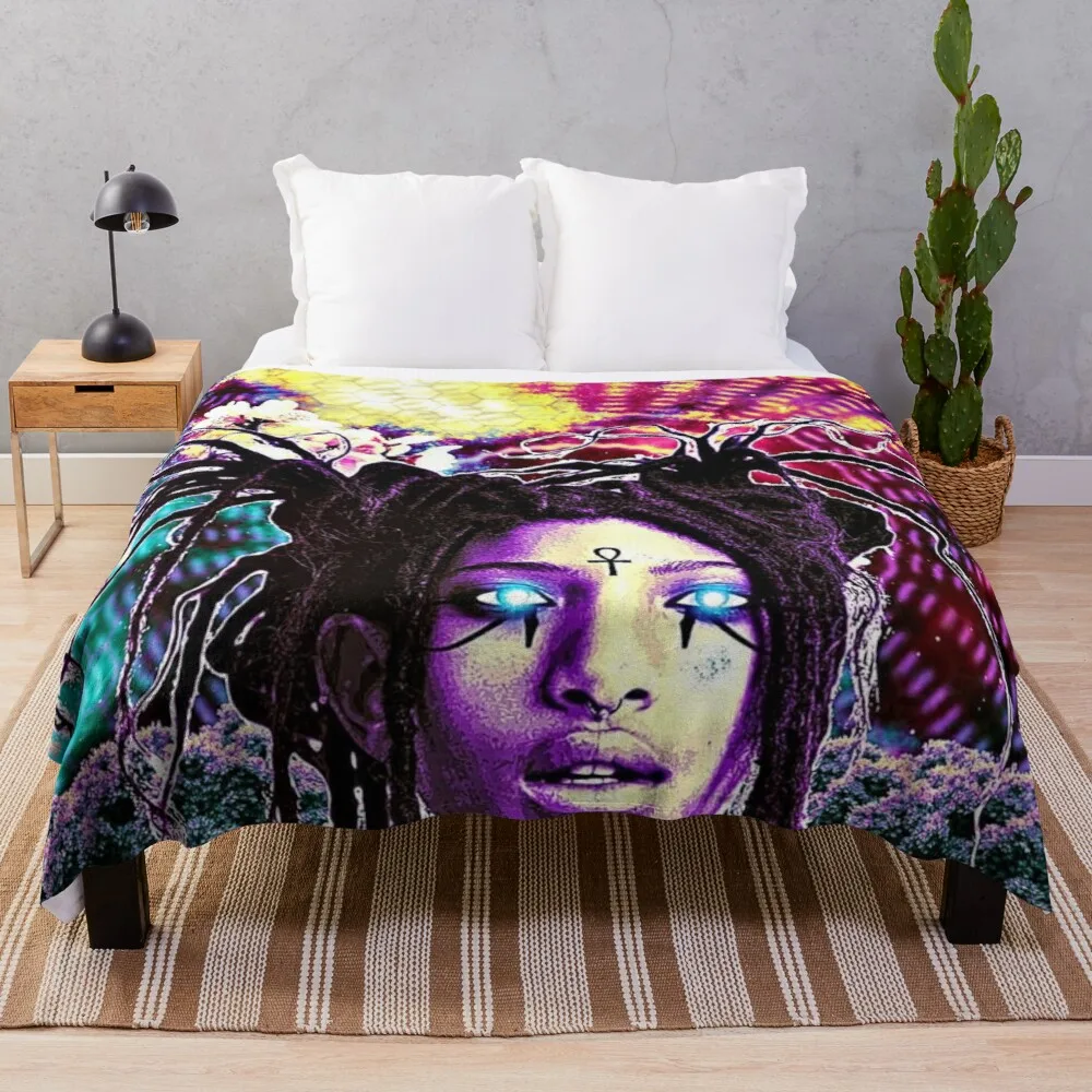 

Willow Smith Throw Blanket loose blanket soft giant sofa knit blanket summer cottons