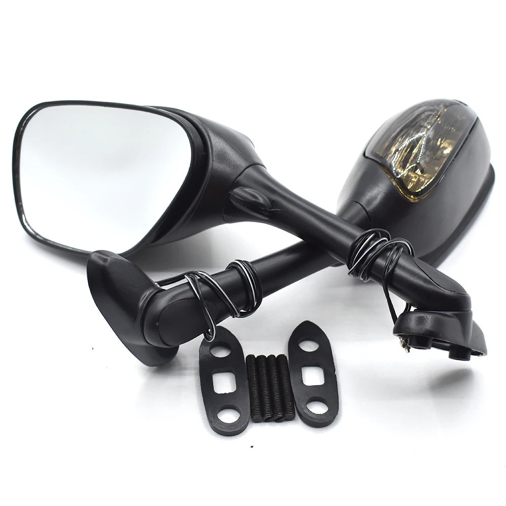 

Боковое зеркало заднего вида для мотоцикла светильник Тель поворота для Suzuki K6 K7 K8 GSXR600 GSXR 750 GSX-R 1000 SV650 SV1000, дымовой объектив