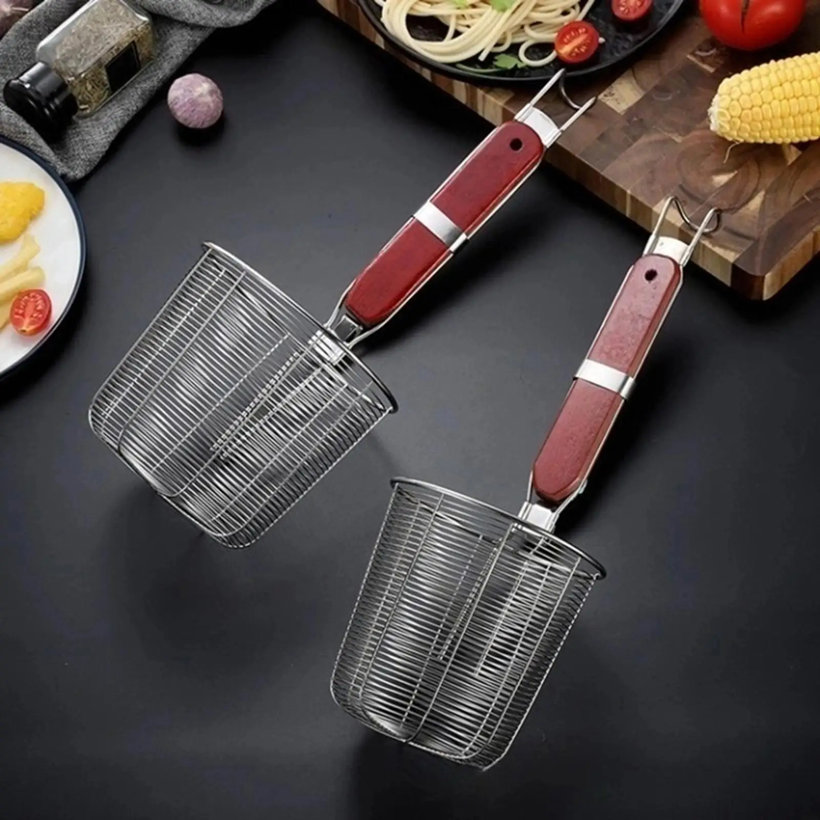 Ситечко для макарон дуршлаг плоский цилиндрический фильтр кемпинговых чипсов