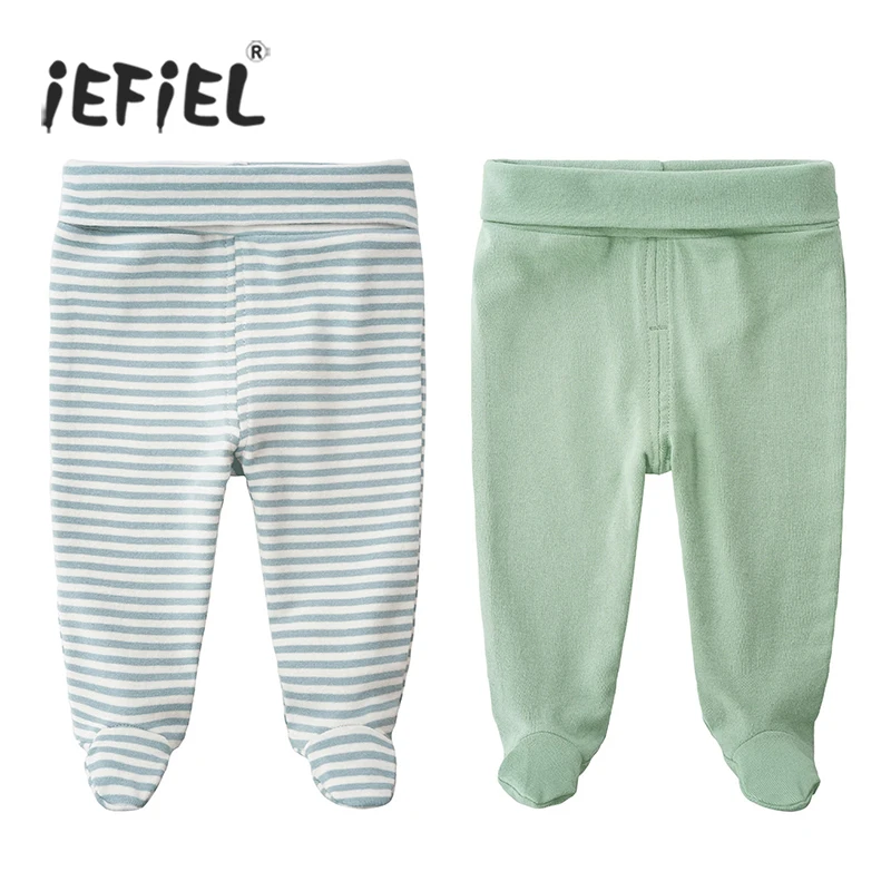 Леггинсы для новорожденных с высокой талией 100% хлопок | Детская одежда и обувь