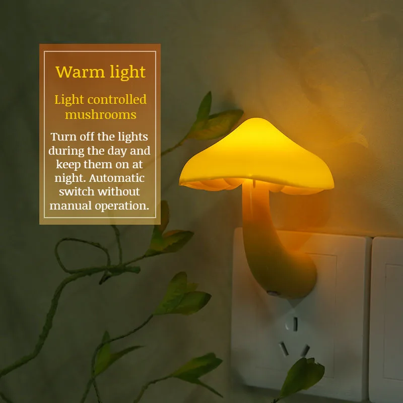 Умный прикроватный светильник с таймером настенная лампа в виде грибов