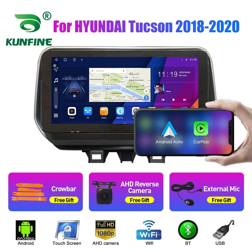 

Автомобильный радиоприемник 10,33 дюйма для HYUNDAI Tucson 18-20 2Din Android Восьмиядерный автомобильный стерео DVD GPS-навигатор плеер QLED экран Carplay