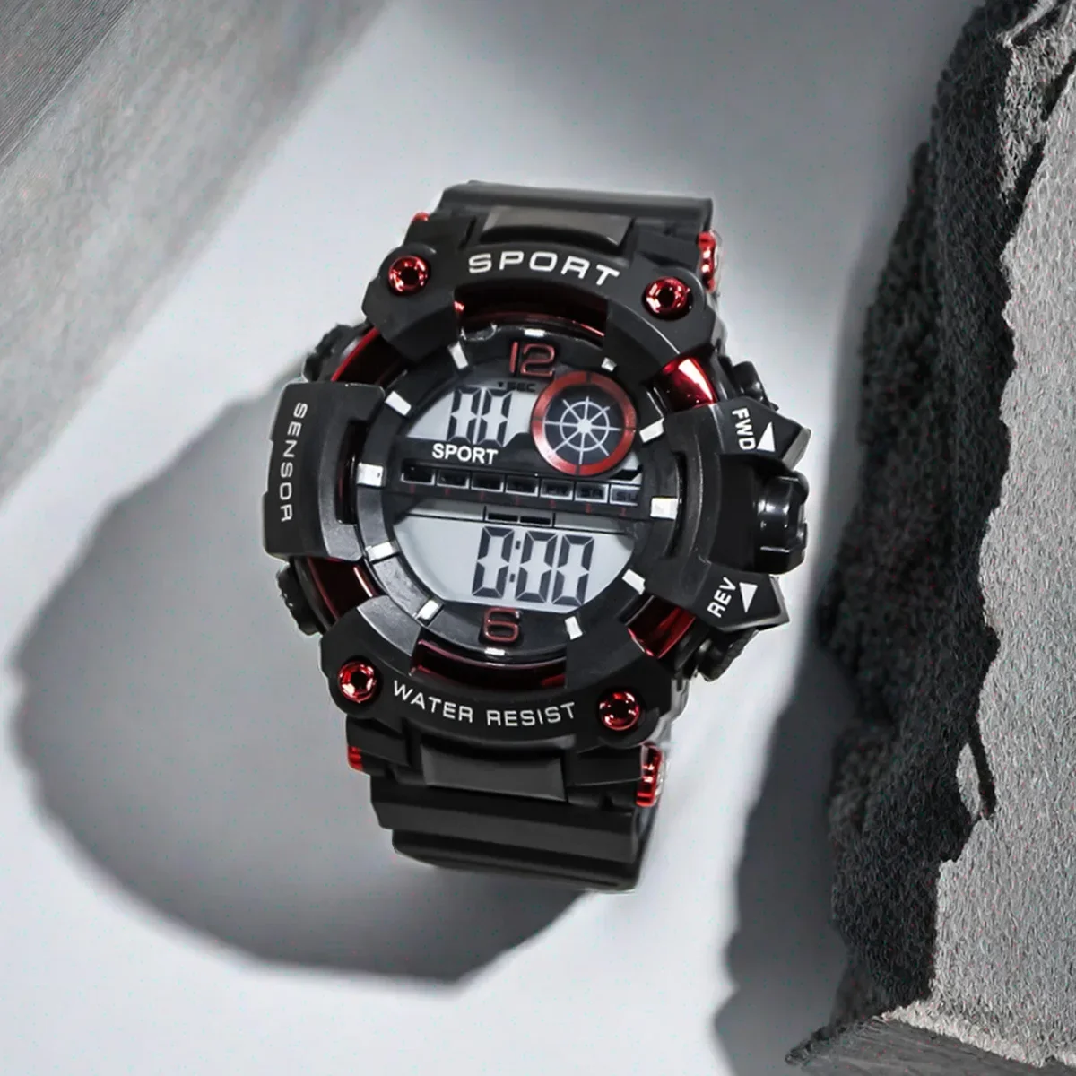 Модные многофункциональные электронные часы спортивные Цифровые наручные с