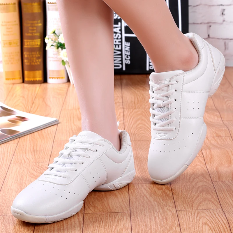 Fitness sneakers Women Walking Shoes Comfortable Breathable Casual Shoes Sports Footwear White Trainers Lace-up  Wear-resistance