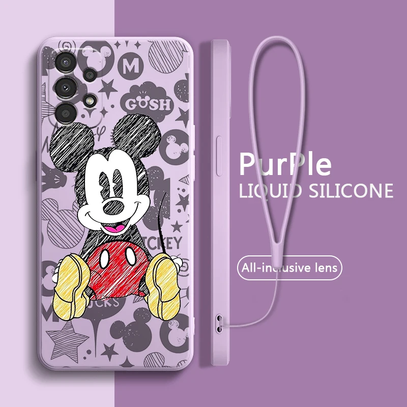 

Mickey Mouse Anime For Samsung A73 A72 A54 A53 A52S A42 A34 A33 A32 A23 A22 A14 A13 A12 Lite Liquid Rope Phone Case
