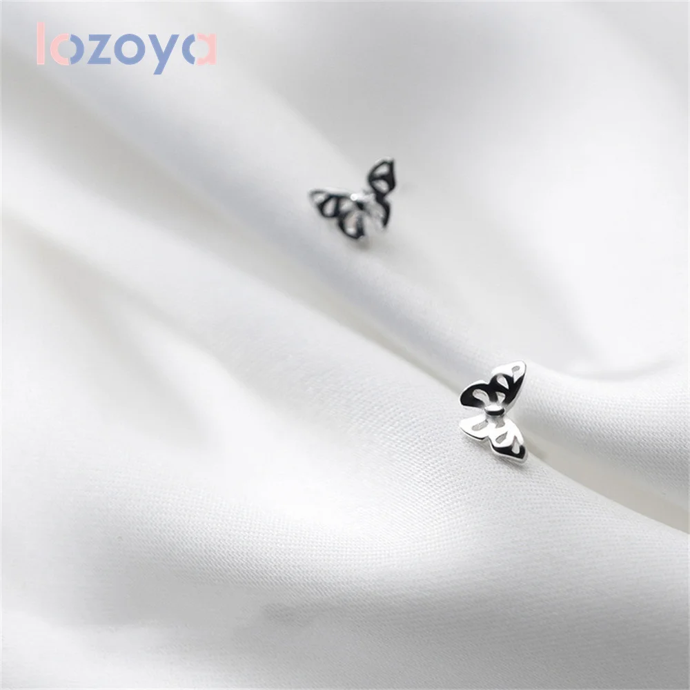 

Женские серьги-бабочки из серебра 925 пробы с фианитами