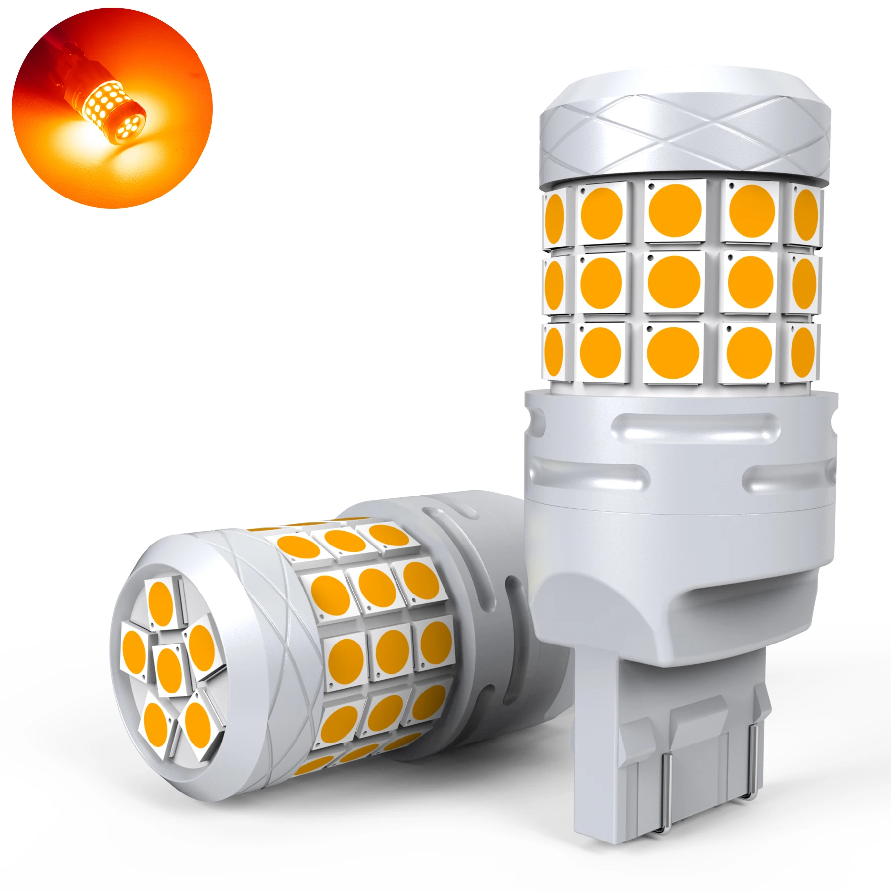 

2 шт., Автомобильные светодиодные лампы W21W T20 7443 SRCK 7440 W21/5 Вт, 12 В