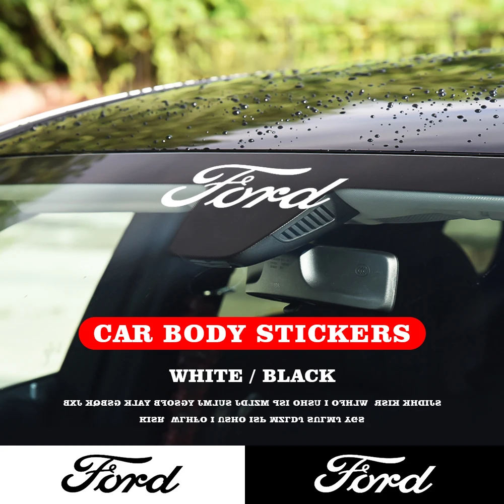 

Car Big Letter Sticker Decoration Decals Front Rear Windshield Sticker For Ford Focus Fiesta Ranger Mondeo Escort Falcon Flex MK
