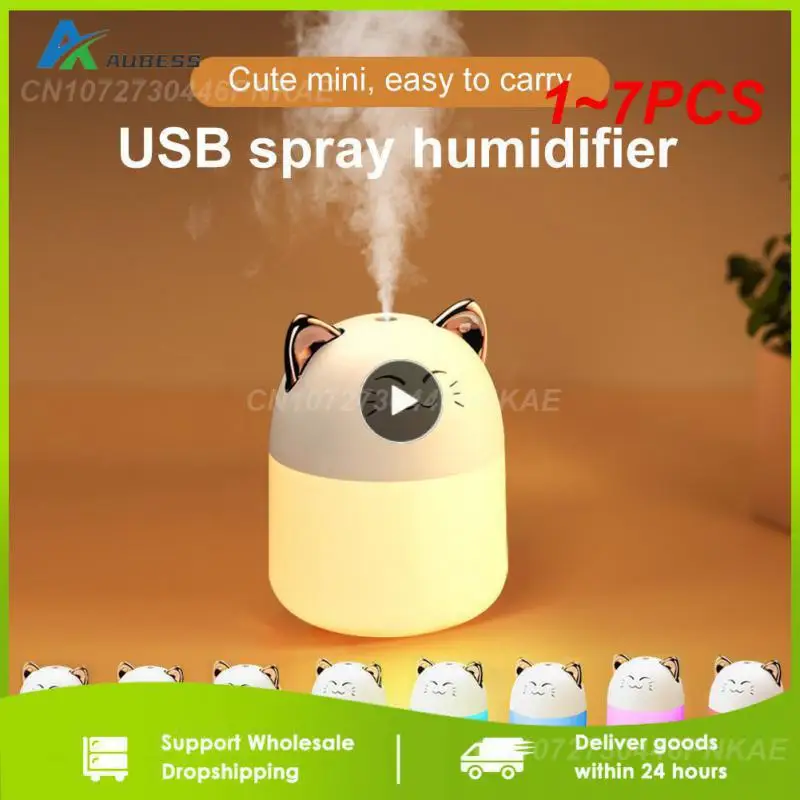 

1-7 шт. новый увлажнитель воздуха с тигром, usb, для дома и офиса