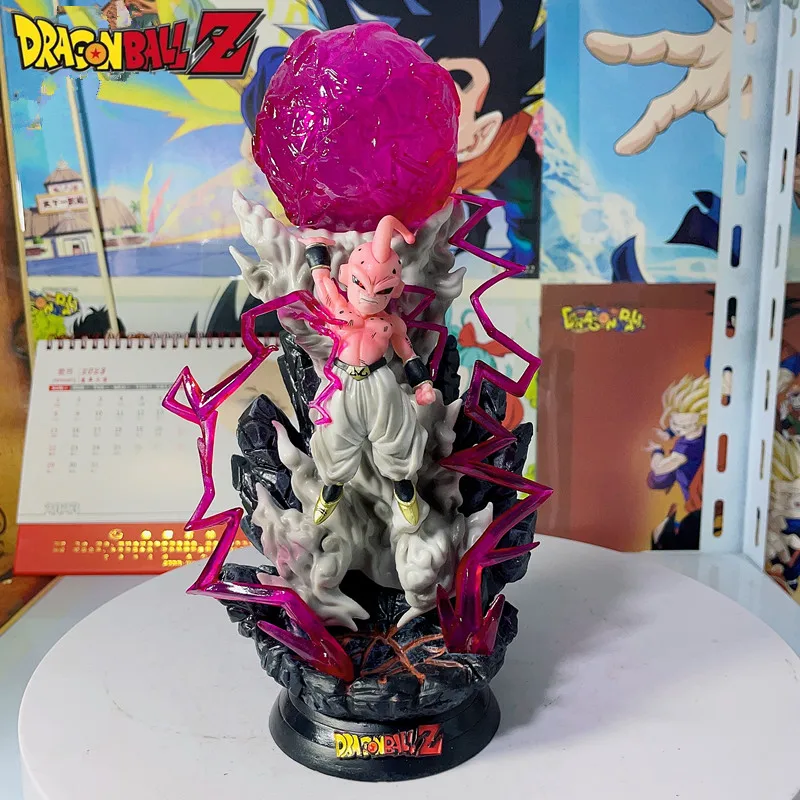 

Dragon Ball Z Majin Buu Anime Figure 25cm Son Goku Frieza Spirit Bomb PVC Statue Action Figurine Model Doll Collectible Toy Gift