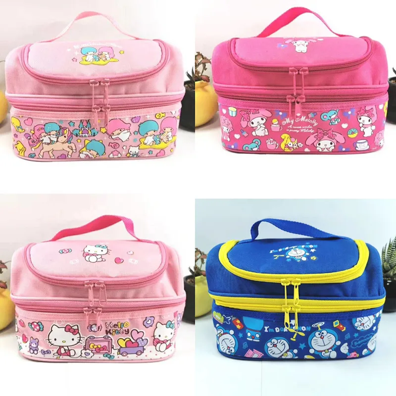 

Sanrios Littletwinstars My Melody Hellokittysanime Cute Cartoon Double Insulation Student Lunch Lunch Bag Can Store Ice Pack