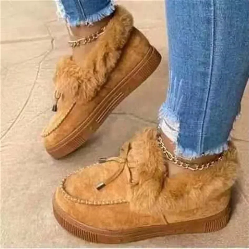 Женские ботинки модные женские зимние на меху удобная зимняя обувь платформе