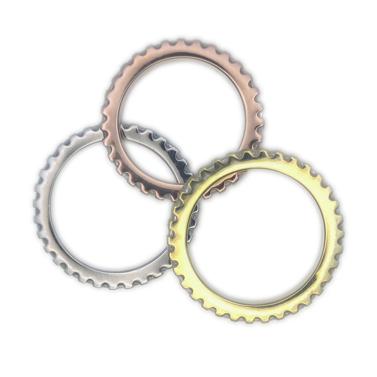 

HESHI S925 Silver Combinable Arranged Zircon Rings for Women Men Girls Gift New In Multiple Countries free shipping