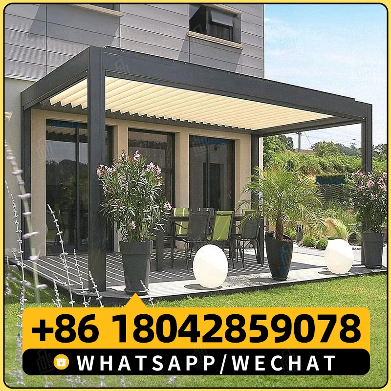 Индивидуальная Современная жесткая верхняя беседка 12x16 алюминиевая наружная