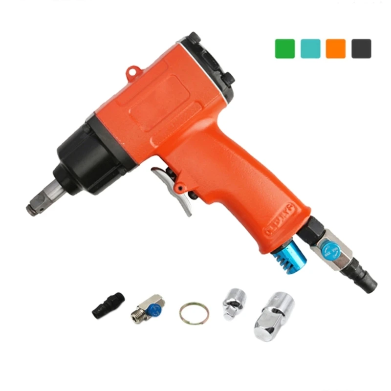 

3/8" Air Impact Wrench, Heavy Duty Double Hammers ImpactGun, 1/4 Inch AirInlet, Adjust Speed, Pneumatic Tools Dropship