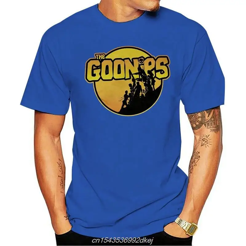 

Men T Shirt Funny T-shirt Novelty Tshirt GTSTCHD Goonies Logo Fashion Women Cartoon Casual Short O-neck Broadcloth