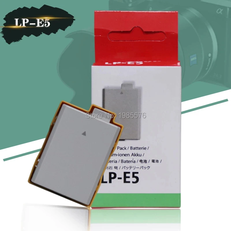 

LP-E5 LP E5 LPE5 Rechargeable Digital Camera Battery Pack For Canon EOS 450D 500D 1000D KISS X2 X3 F Rebel XS