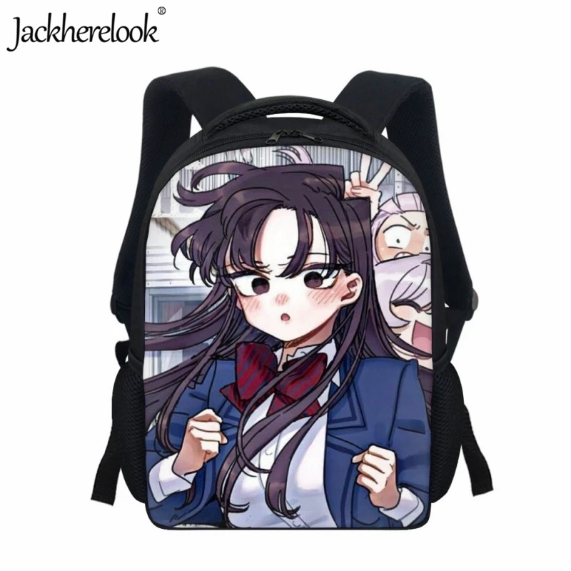 

Jackherelook Anime Komi Can't Communicate Fashion School Bag Kids Girls Trendy New Book Bags Children's Casual 12Inch Backpack