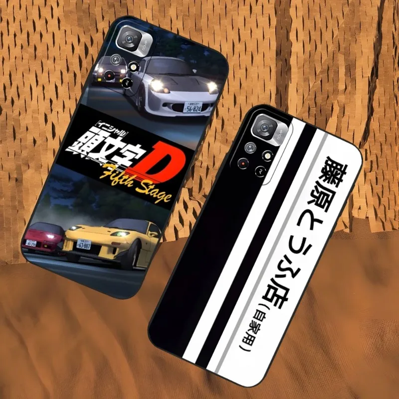 

Чехол для телефона Initial D AE86 для Xiaomi 13 12 Ultra Redmi Note 11 10 A S C Lite POCO M4 F4 M3 Pro Plus, черный мягкий чехол