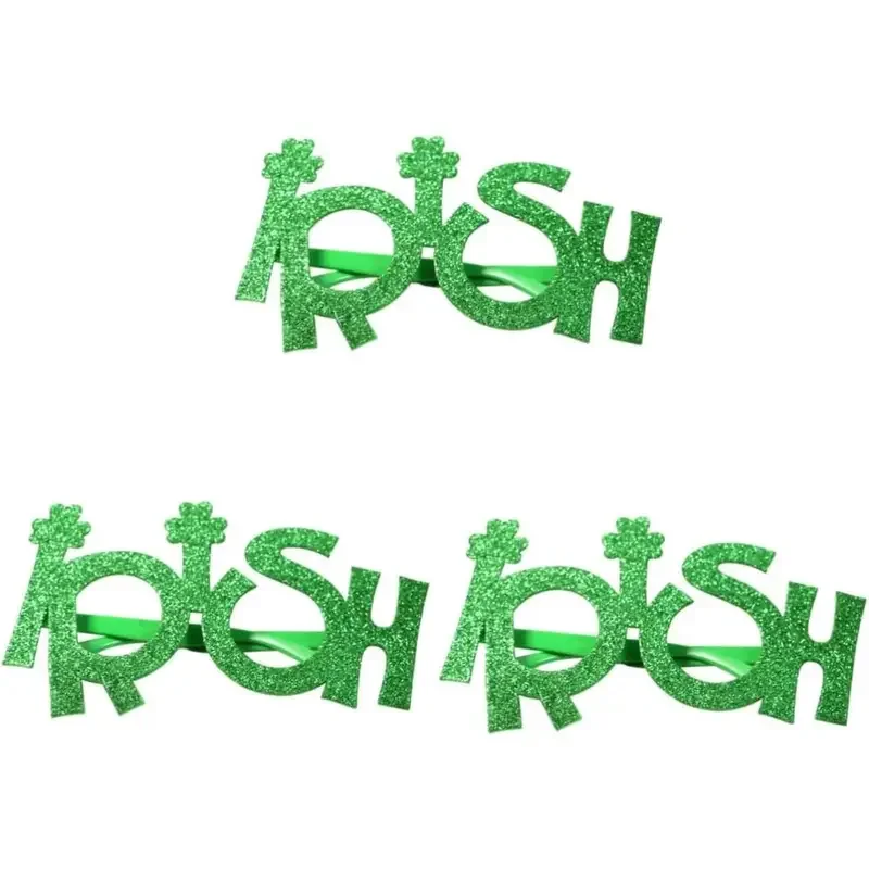 Очки ко Дню Св. Патрика зеленые очки с украшением в виде стены платье для костюма