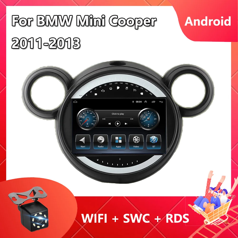 

2 din Car Radio For BMW Mini Cooper 2011-2013 Android 11 Navigation GPS Auto Multimedia Video Player Carplay Bluetooth SWC WIFI