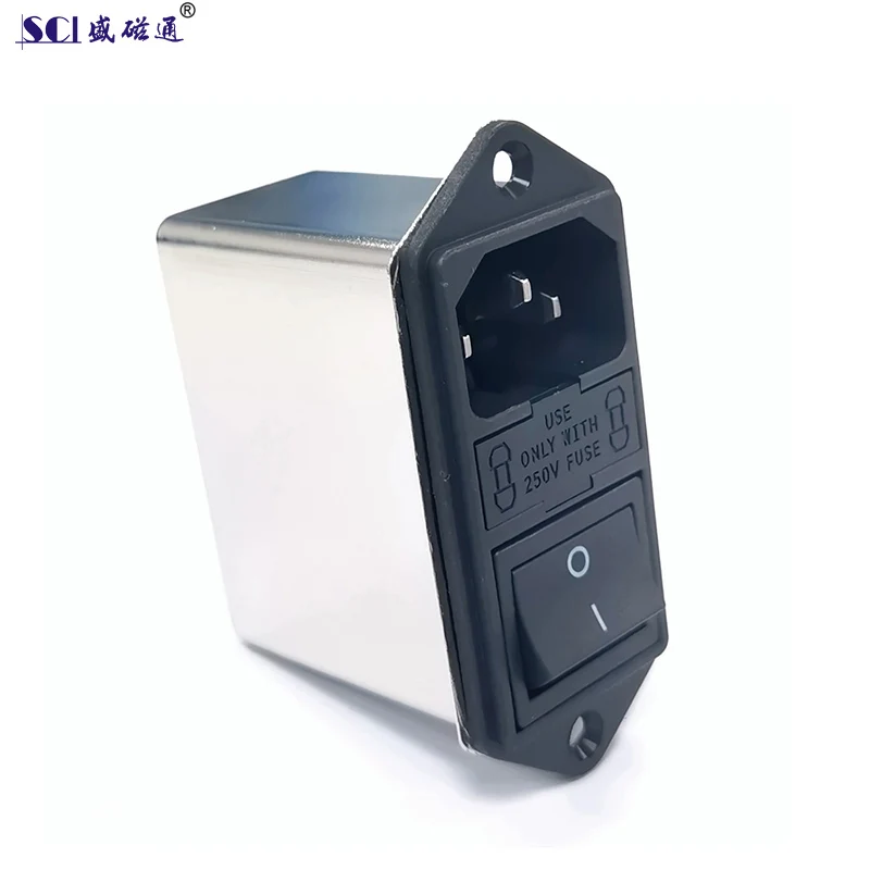 XD-IC5-10 широко используемая розетка розетки питания EMI фильтр 250 В с переключателем