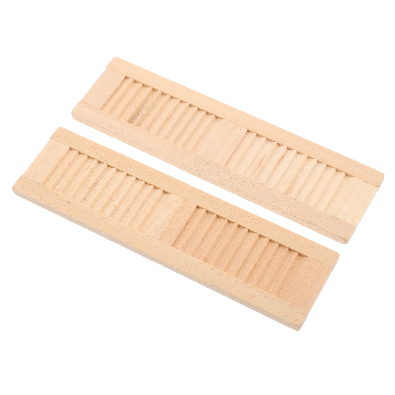 

House Mini Window Blinds Furniture Miniature Door Wooden Front Blind Toy Shutters Model Diy Kids Frame Windows Accessories