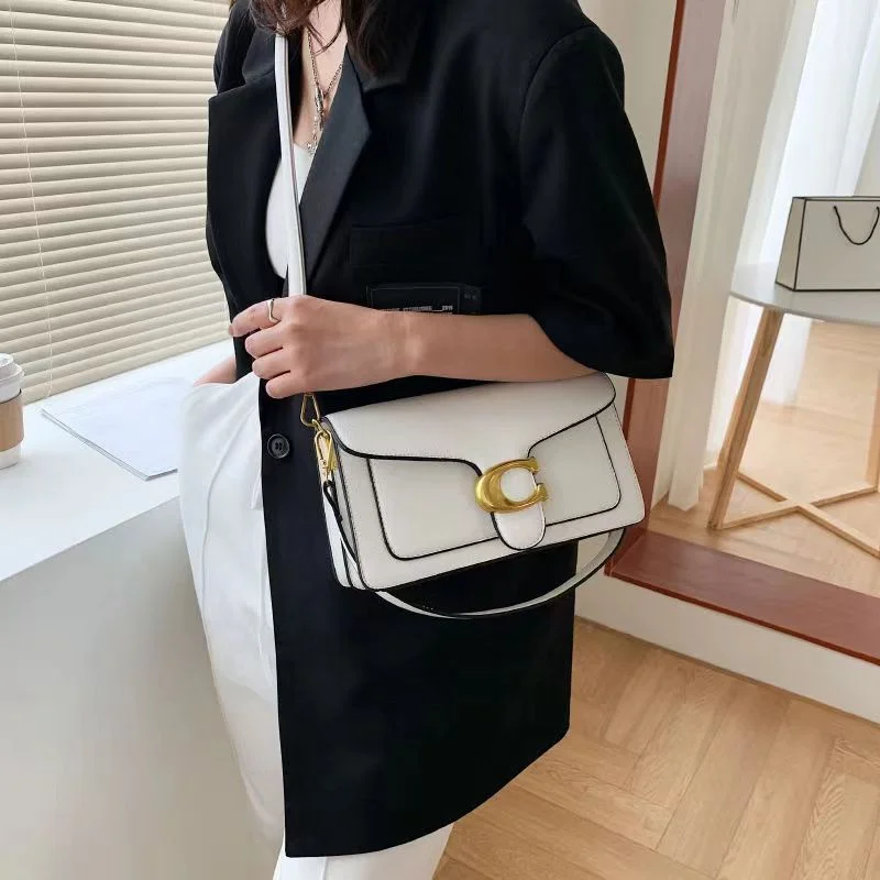 Fashion Designer Shoulder Bags For Women Casual Crossbody Bags For Women Pu Leather Solid Color Simple Handbags Women'S Bag