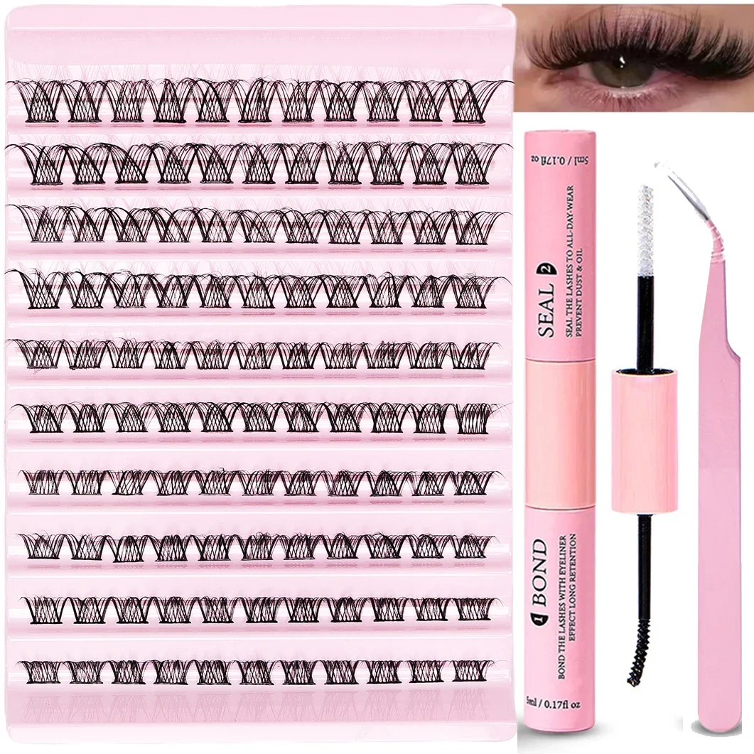 Набор для наращивания ресниц сделай сам 110 шт. отдельные кластеры 30D40D 8-16 мм